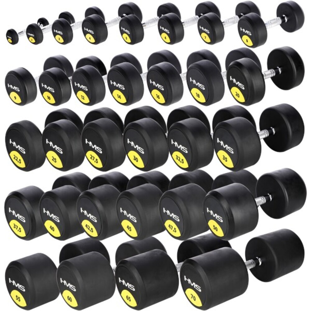 Pogumovaná jednoručná činka HG Pro 30 kg