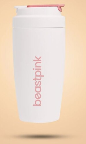 Termohrnek 500 ml White - BeastPink 