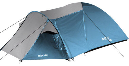 Turistický stan NILS Camp NC6012 Trekker modro-sivý