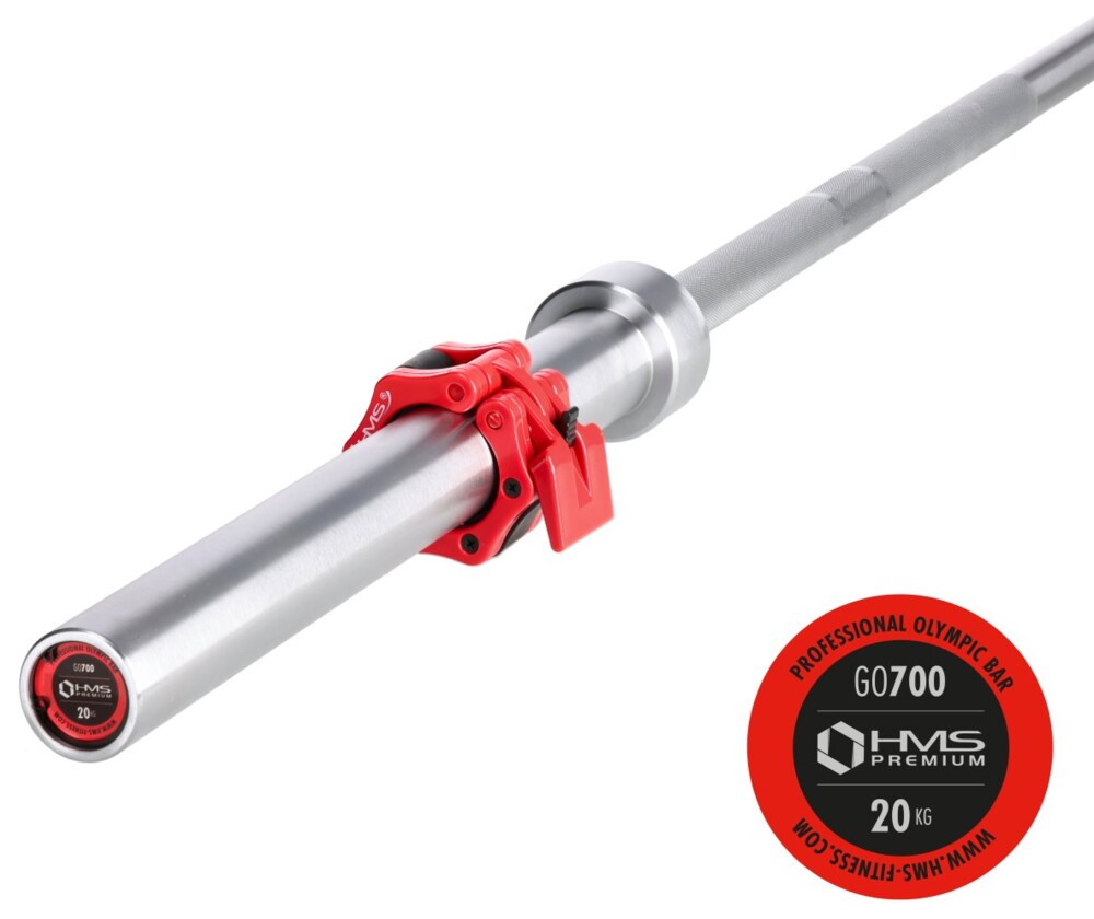 Olympijská osa HMS Premium GO700 220 cm x 50 mm