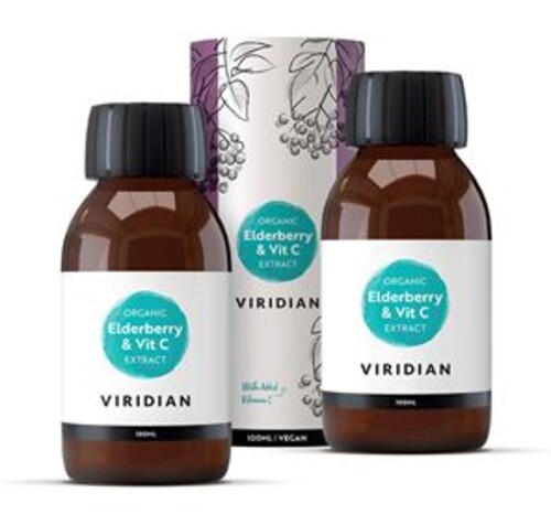 Elderberry Extract + Vitamin C 100ml Organic 1 + 1 ZDARMA