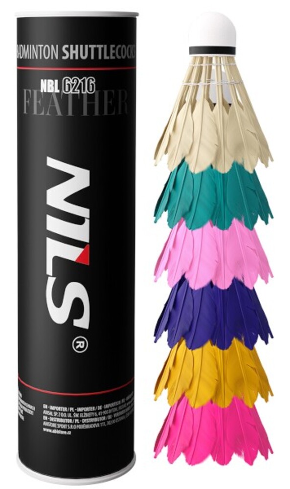 Badmintonové loptičky NBL6216 multicolor 6 ks