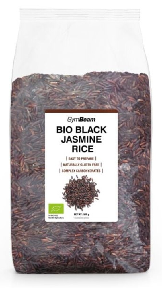 BIO Jasmínová černá rýže (neloupaná) – GymBeam 500 g