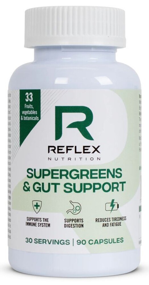 Supergreens and Gut Support 90 kapslí