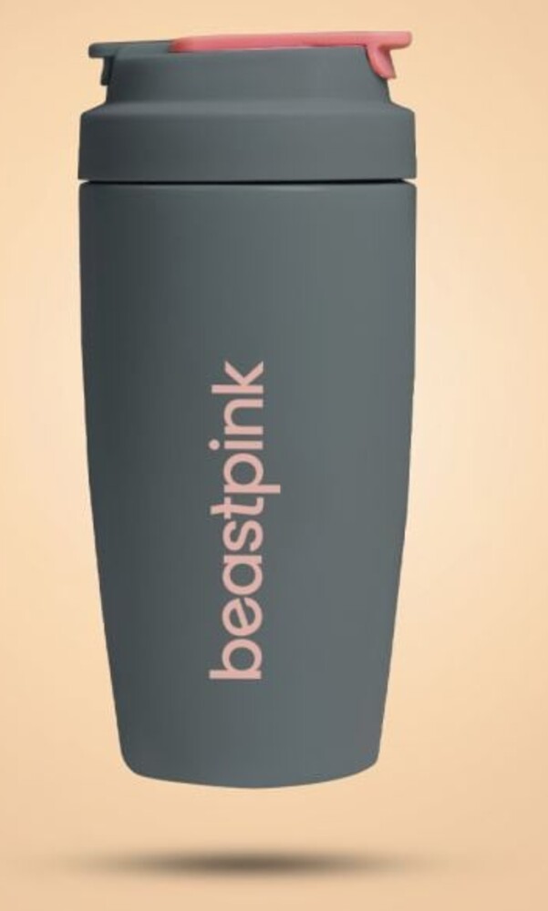 Termohrnek 500 ml Grey - BeastPink