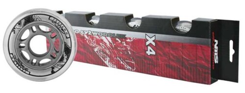 KOLIESKA PU 72x24 ČÍRE (4KS)