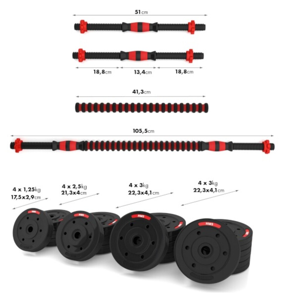 Nakládací činky SGP40, 40 kg