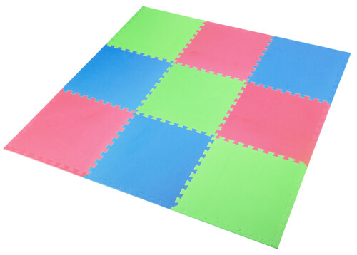 Ochranná puzzle podložka MP10 zelená-modrá-červená