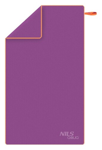 Ručník z mikrovlákna NILS aqua NAR12 fialový/oranžový