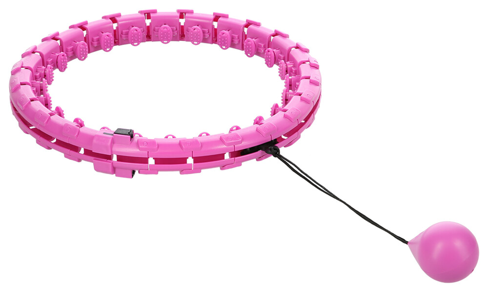 Masážna hula hoop FH01 so závažím fialová