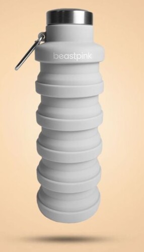 Skládací láhev Grey 500 ml - BeastPink 