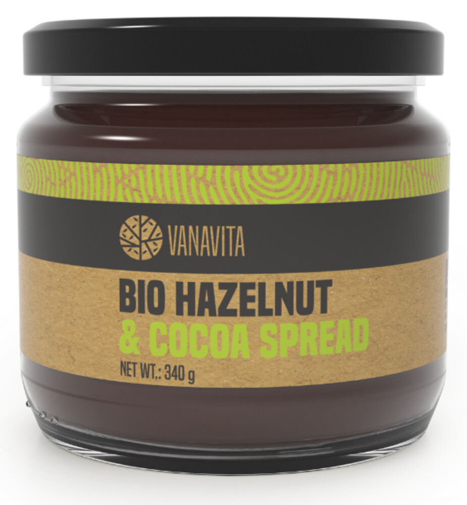 BIO Lískooříškový krém s kakaem - VanaVita 8 x 340 g