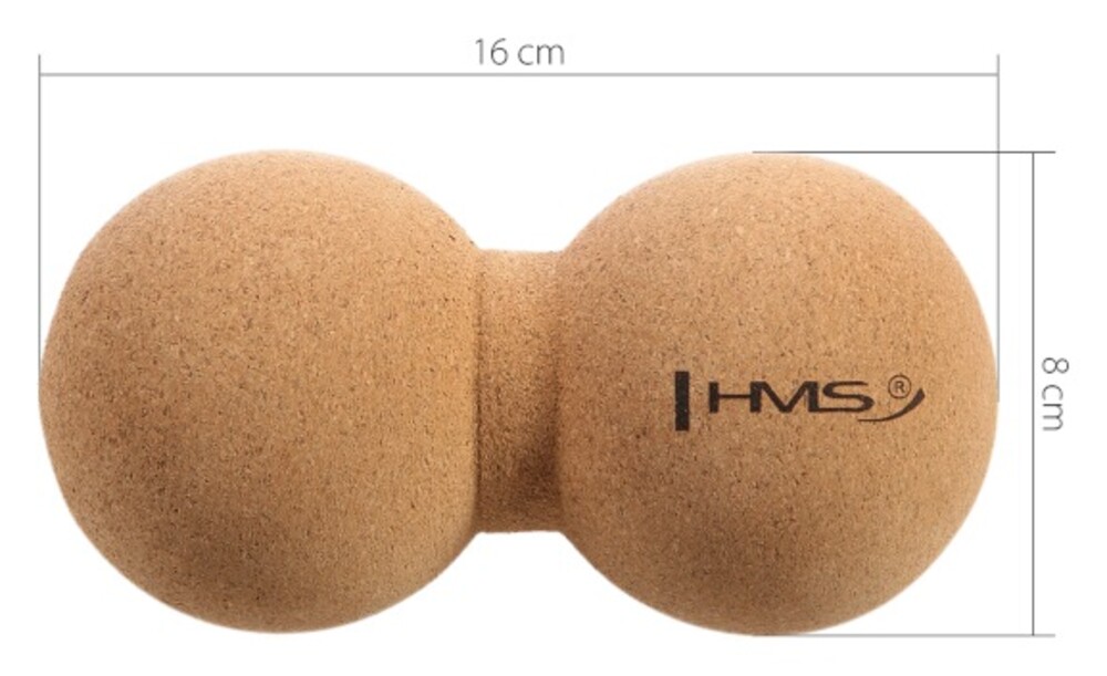 Korkový dvojitý masážní míč BLW02 - Lacrosse Ball