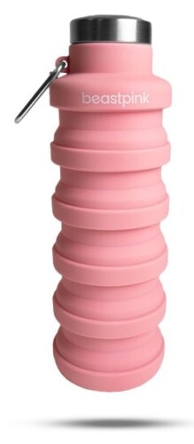 Skládací láhev růžová 500 ml - BeastPink 