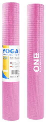Podložka na jogu ONE Fitness YM01 ružová