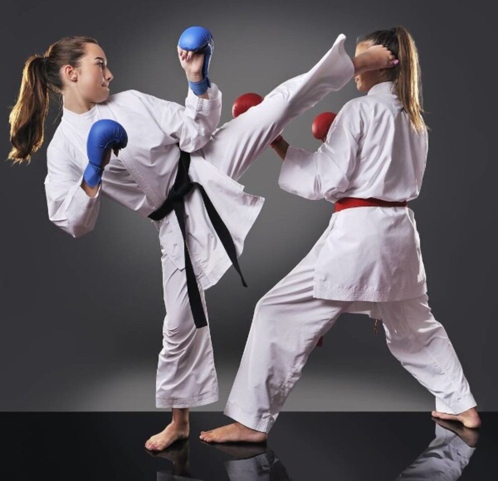 Rukavice na karate DBX DBX-KM modré