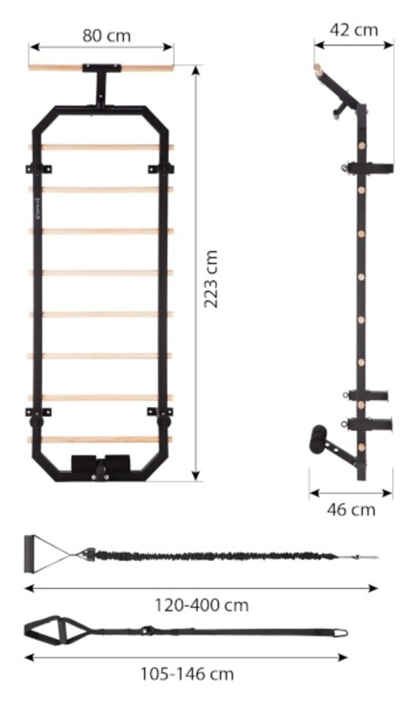 Multifunkční žebřiny DW2708