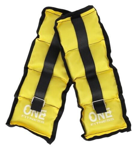 Záťaže na zápästie a členky WW01 2 x 0,7 kg žlté