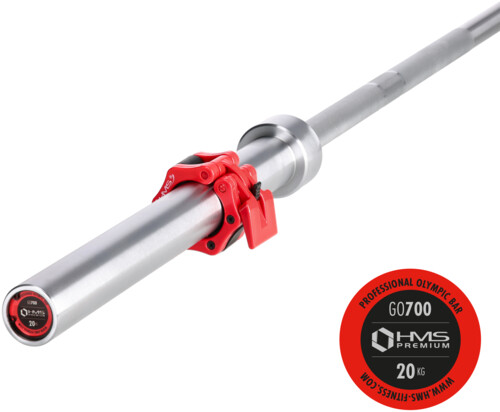 Olympijská osa HMS Premium GO700 220 cm x 50 mm
