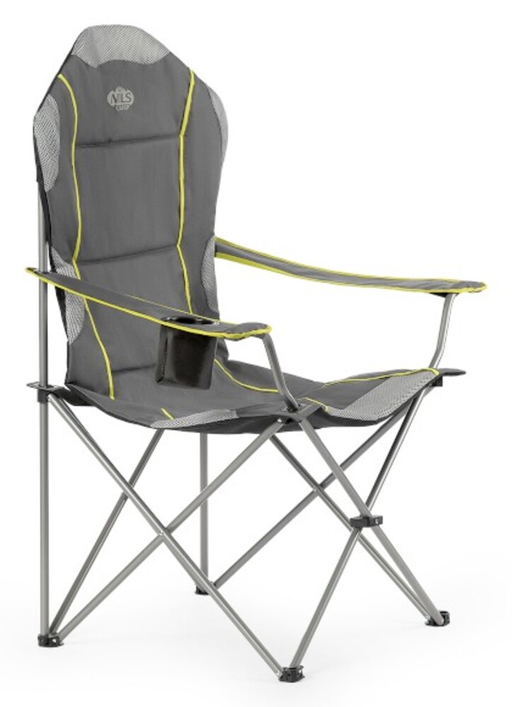 Skládací křeslo NILS Camp NC3080, šedé
