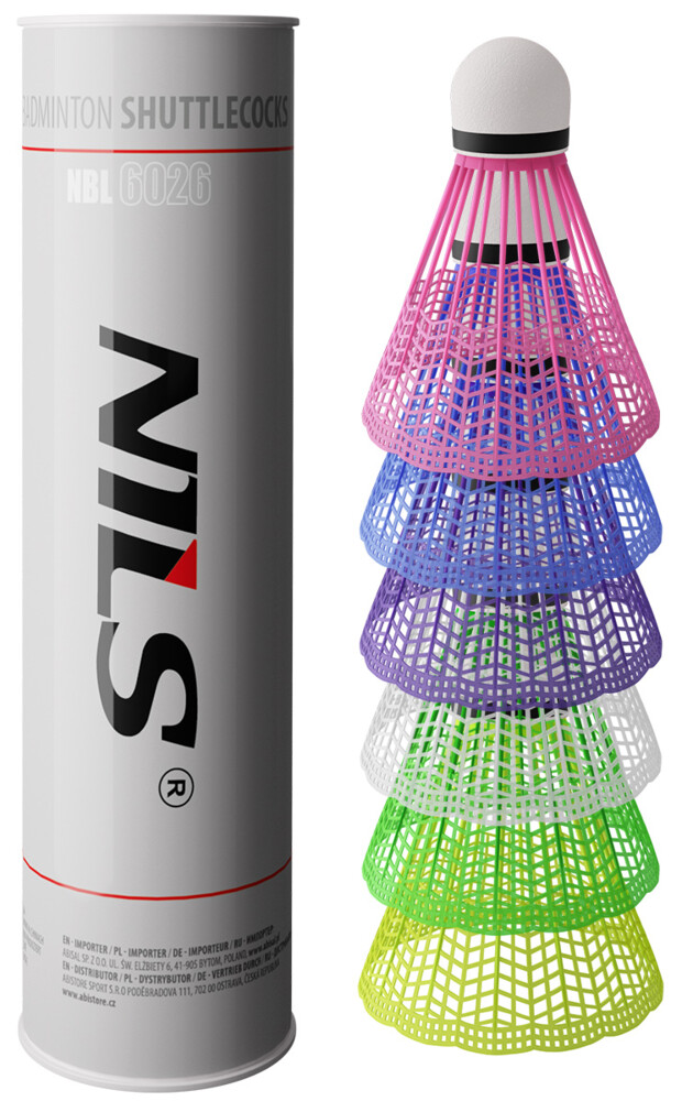 Badmintonové loptičky NBL6026 multicolor 6 ks