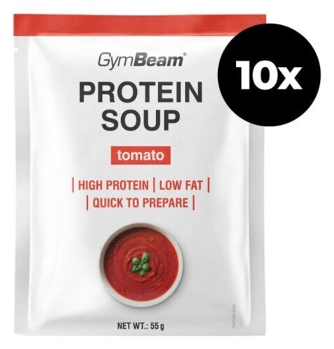 Proteinová rajčatová polévka – GymBeam 10 x 55 g