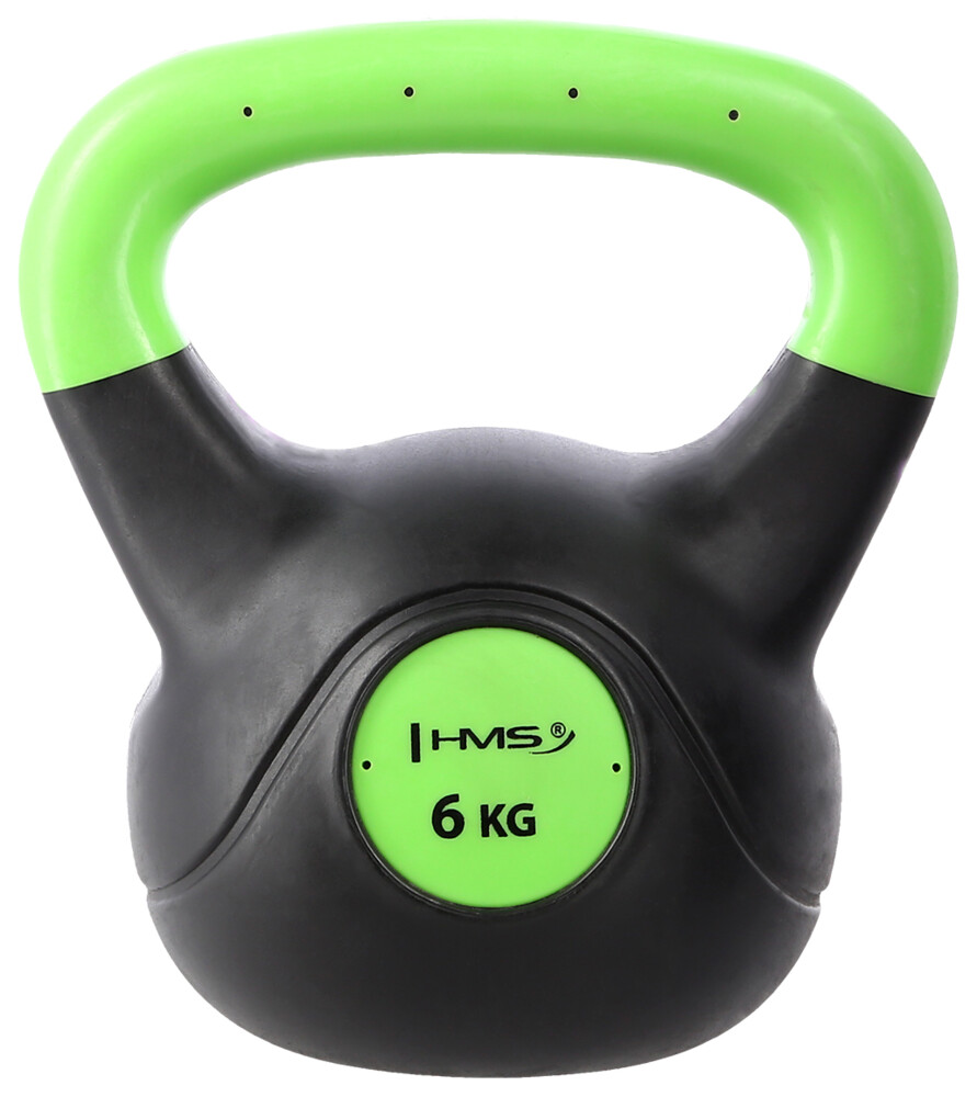 Plastový kettlebell KPC 6 kg zelený