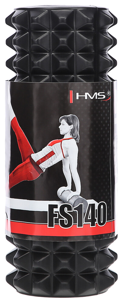 Fitness valec FS140 33 cm, čierny