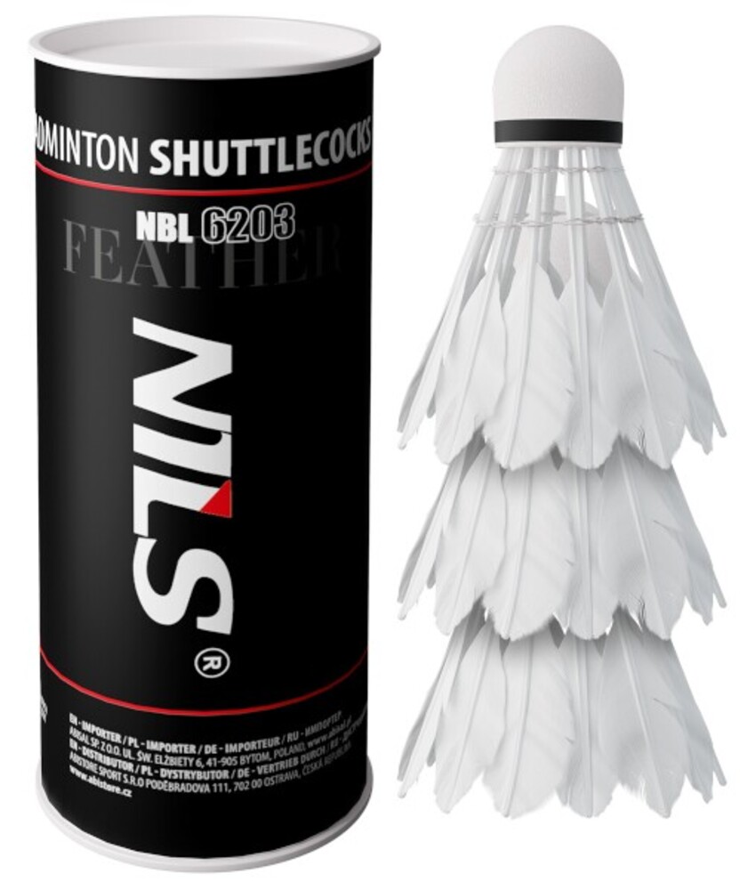 Badmintonové loptičky z pier NBL6203 3 ks