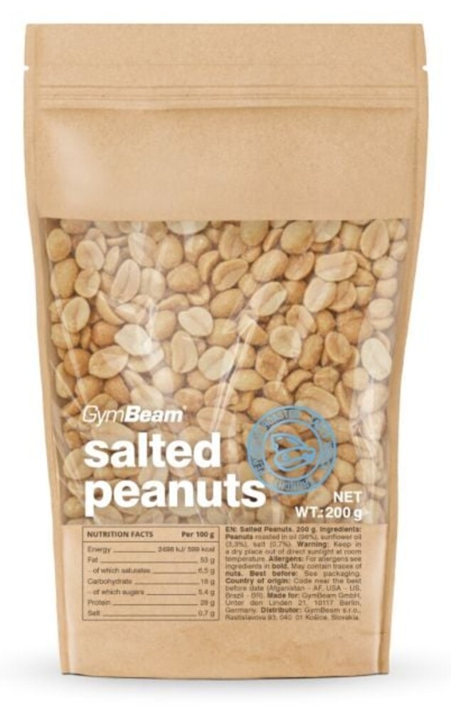 Pražené solené arašídy 200 g