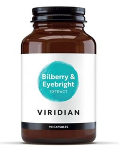 Bilberry and Eyebright 90 kapslí (Borůvka a Světlík lékařský pro kondici zraku)