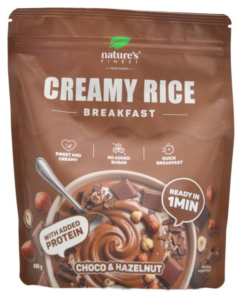 Creamy rice breakfast choco hazelnut protein 500 g