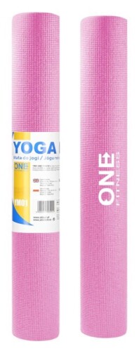 Podložka na jogu ONE Fitness YM01 ružová