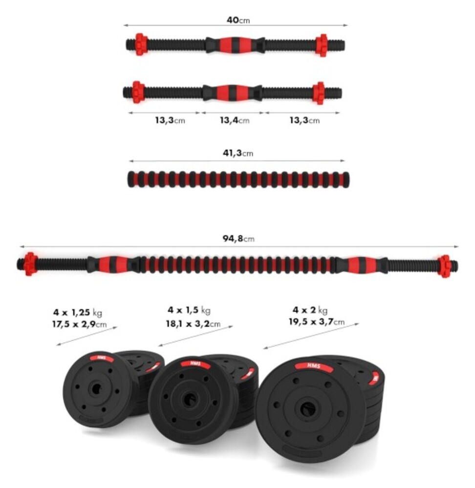 Nakládací činky SGP20, 20 kg