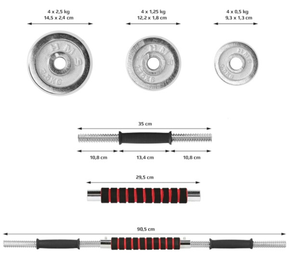 Sada činiek v kufríku STC21 21 kg