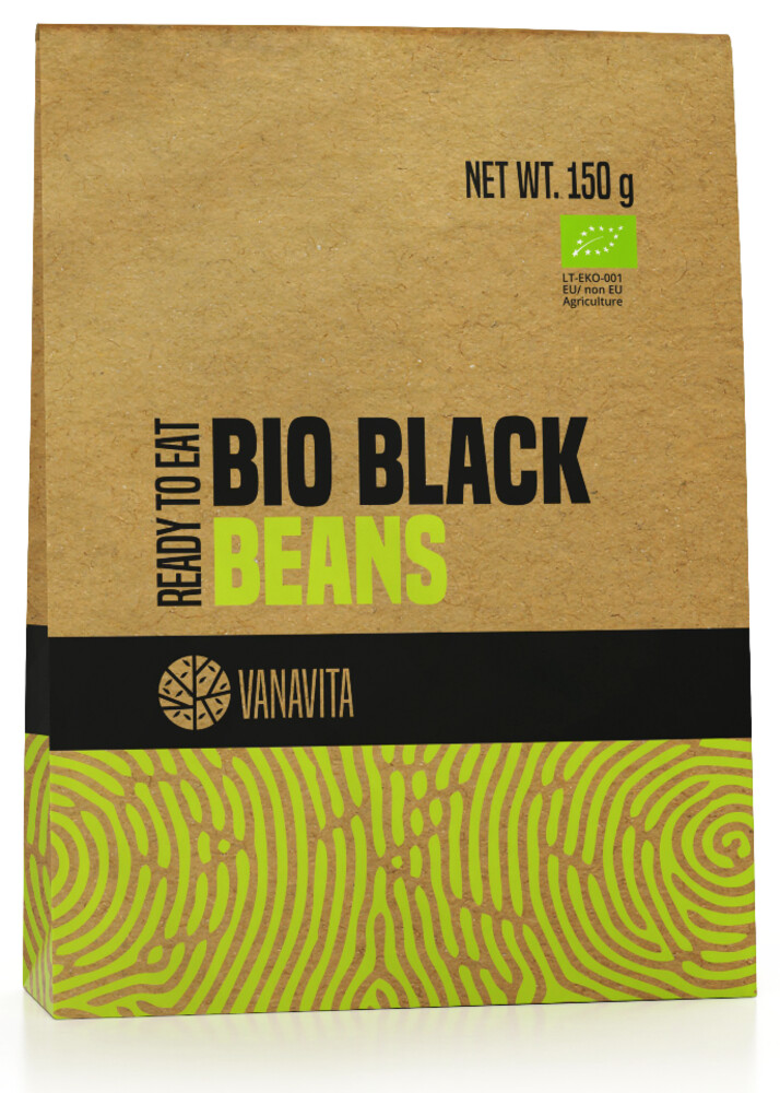 BIO Černá fazole - Ready to eat - VanaVita 150 g
