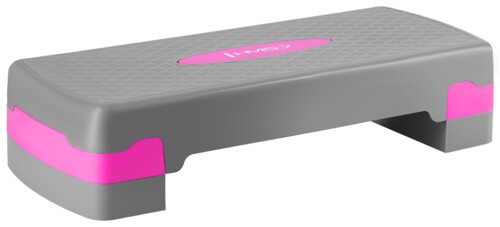 Step na aerobik AS003 šedý/růžový