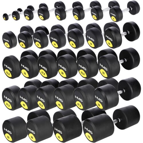 Pogumovaná jednoručná činka HG Pro 60 kg