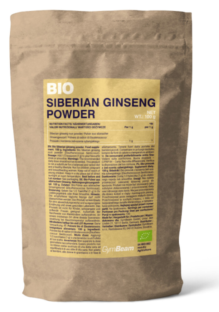 BIO prášek ze sibiřského ženšenu 100 g