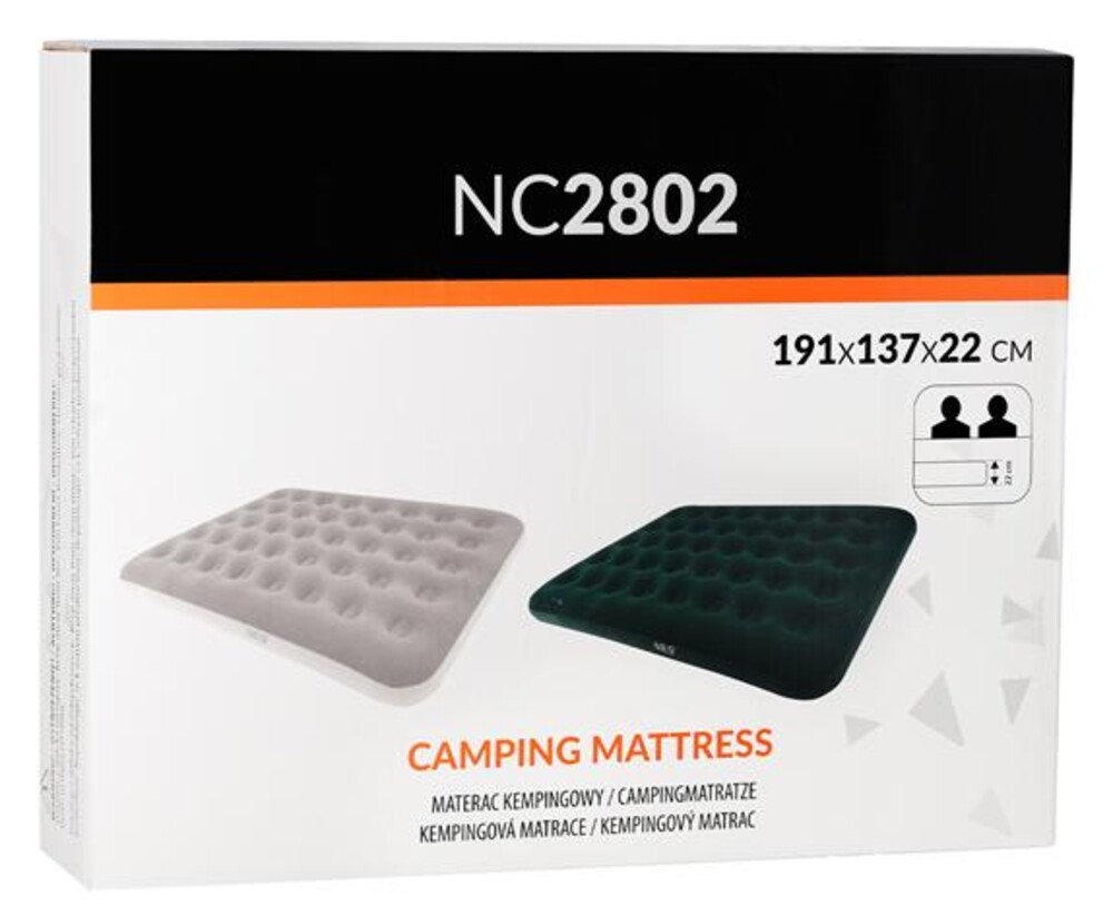 Nafukovací matrace NILS Camp NC2802 zelená 191x137x22 cm