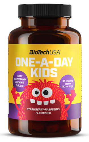 One-A-Day Kids 90 tbl strawberry raspberry