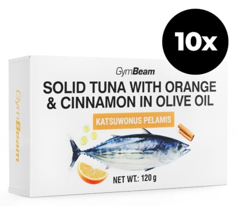 Tuňák v olivovém oleji s pomerančem a skořicí 10 x 120 g