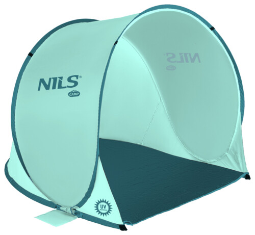 Samorozkladací plážový stan NILS Camp NC3173 mätový