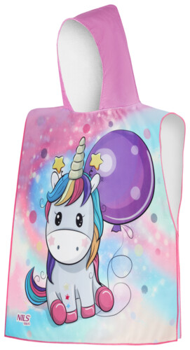 Ručník - pončo z mikrovlákna NILS aqua NAR20 Unicorn