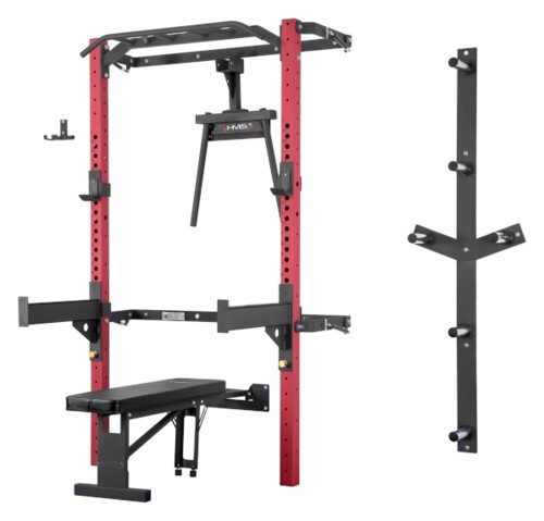 Multifunkčný posilňovací stojan - Power Rack KLT22 červený