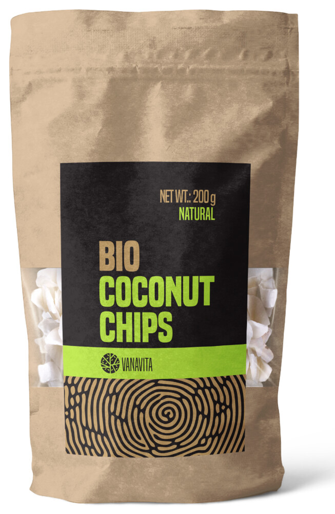 BIO Kokosové chipsy natural – VanaVita 200 g