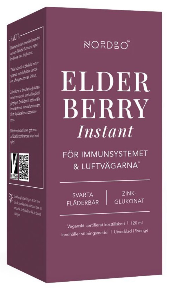 Elderberry Instant 120 ml (Extrakt z černého bezu + zinek)