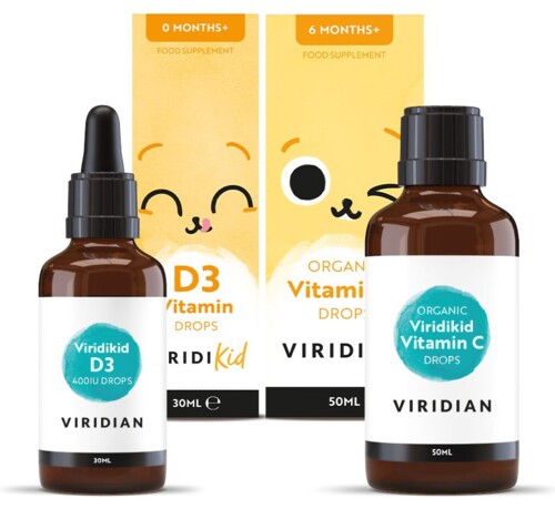 1. Balíček Viridikid (Vitamin C 50ml + Vitamin D 30ml)