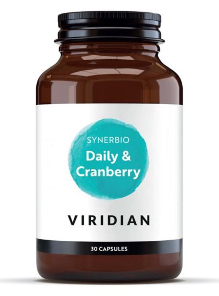 Synerbio Daily+ Cranberry 30 kapslí (Směs probiotik a prebiotik s brusinkovým extraktem)