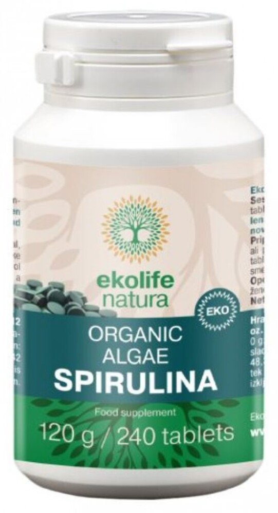 Algae Spirulina Organic 240 tablet (Bio řasa spirullina)